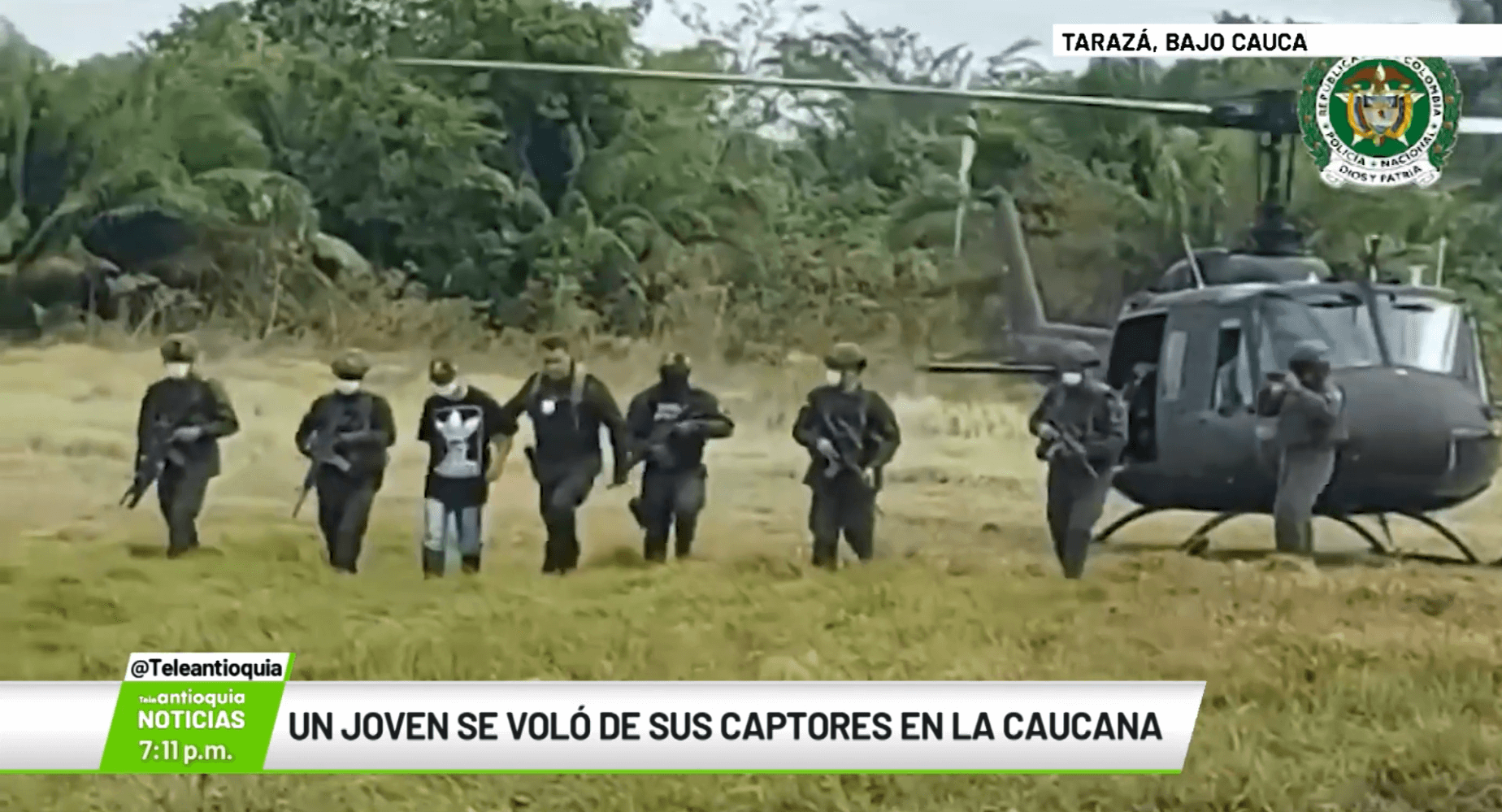 Un joven se voló de sus captores en La Caucana