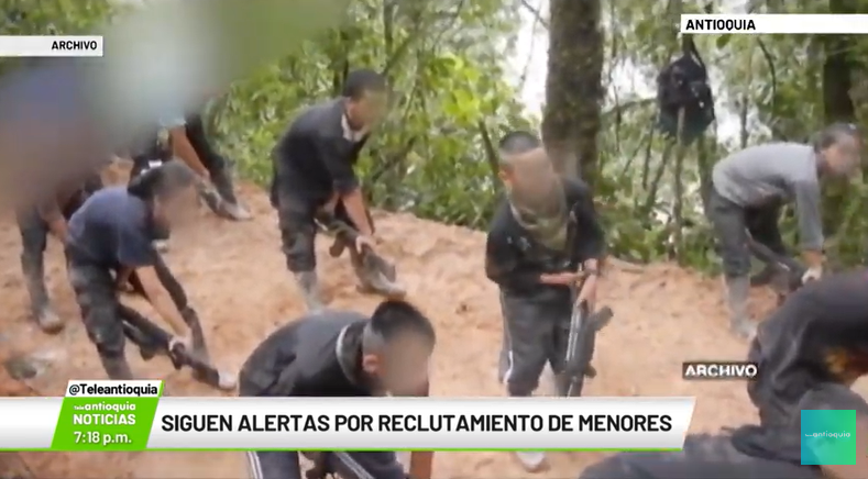 Siguen alertas por reclutamiento de menores