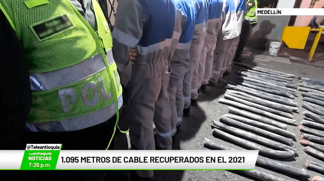 1.095 metros de cable recuperados en el 2021