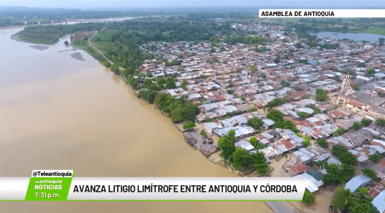 Avanza litigio limítrofe entre Antioquia y Córdoba