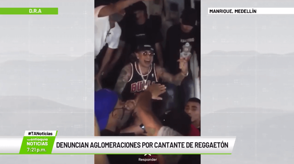Denuncian aglomeraciones por cantante de reggaetón