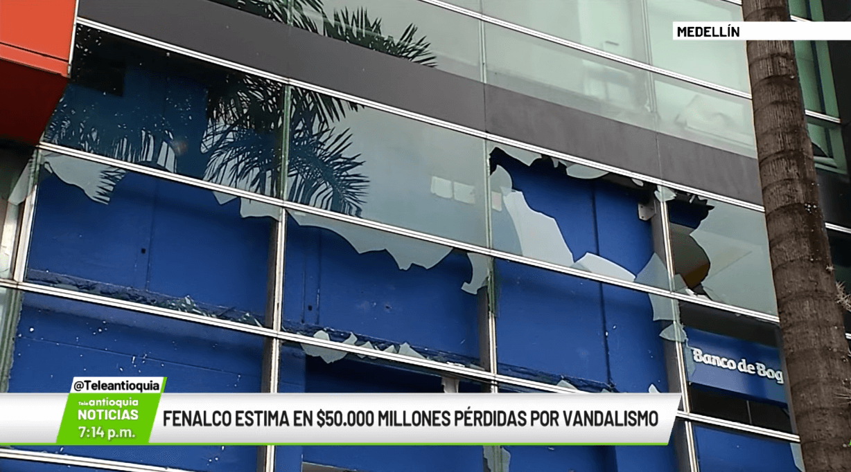 Fenalco estima en $50.000 millones pérdidas por vandalismo