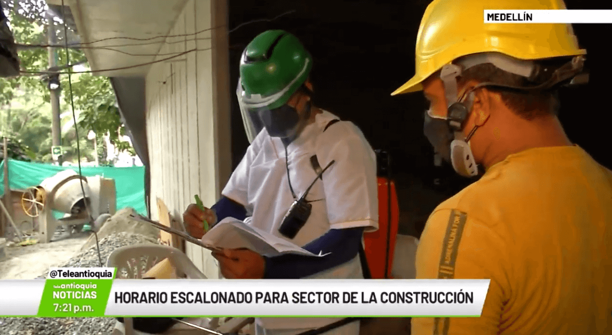 Horario escalonado para sector de la construcción