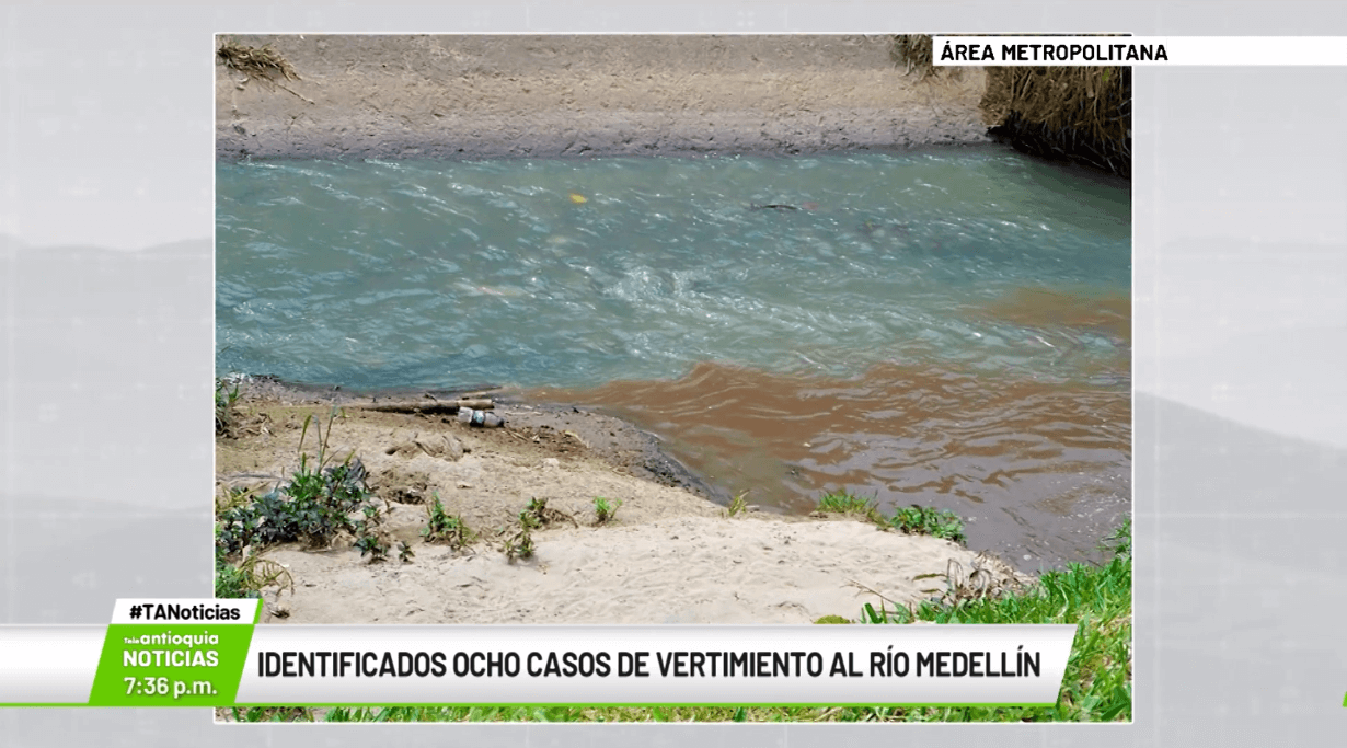 Identificados ocho casos de vertimiento al río Medellín