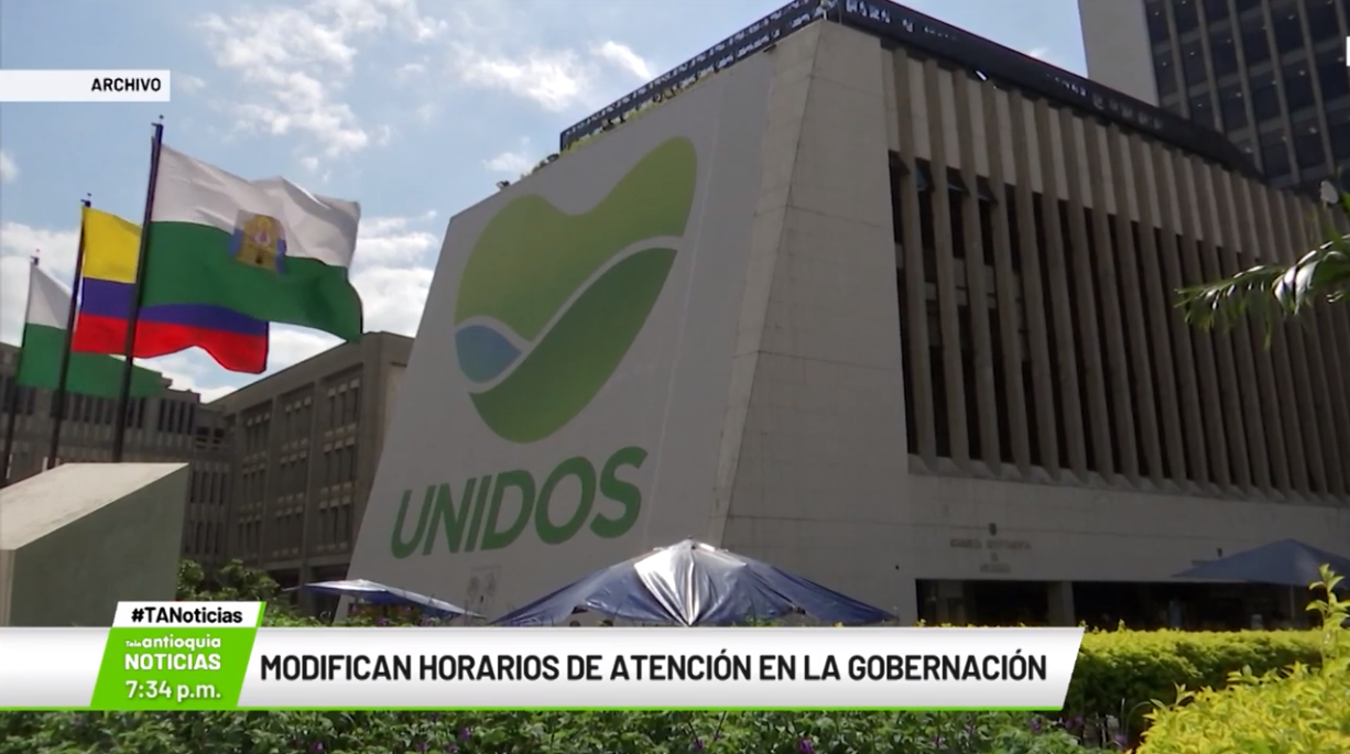 Modifican horarios de atención en la Gobernación