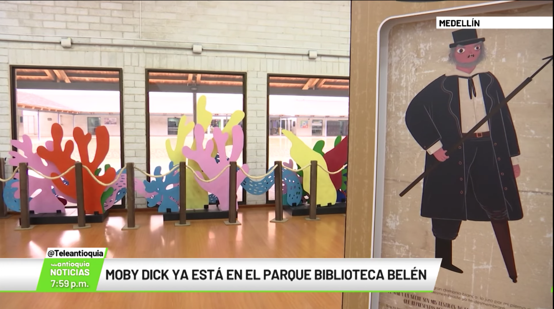 Moby Dick ya está en el Parque Biblioteca Belén