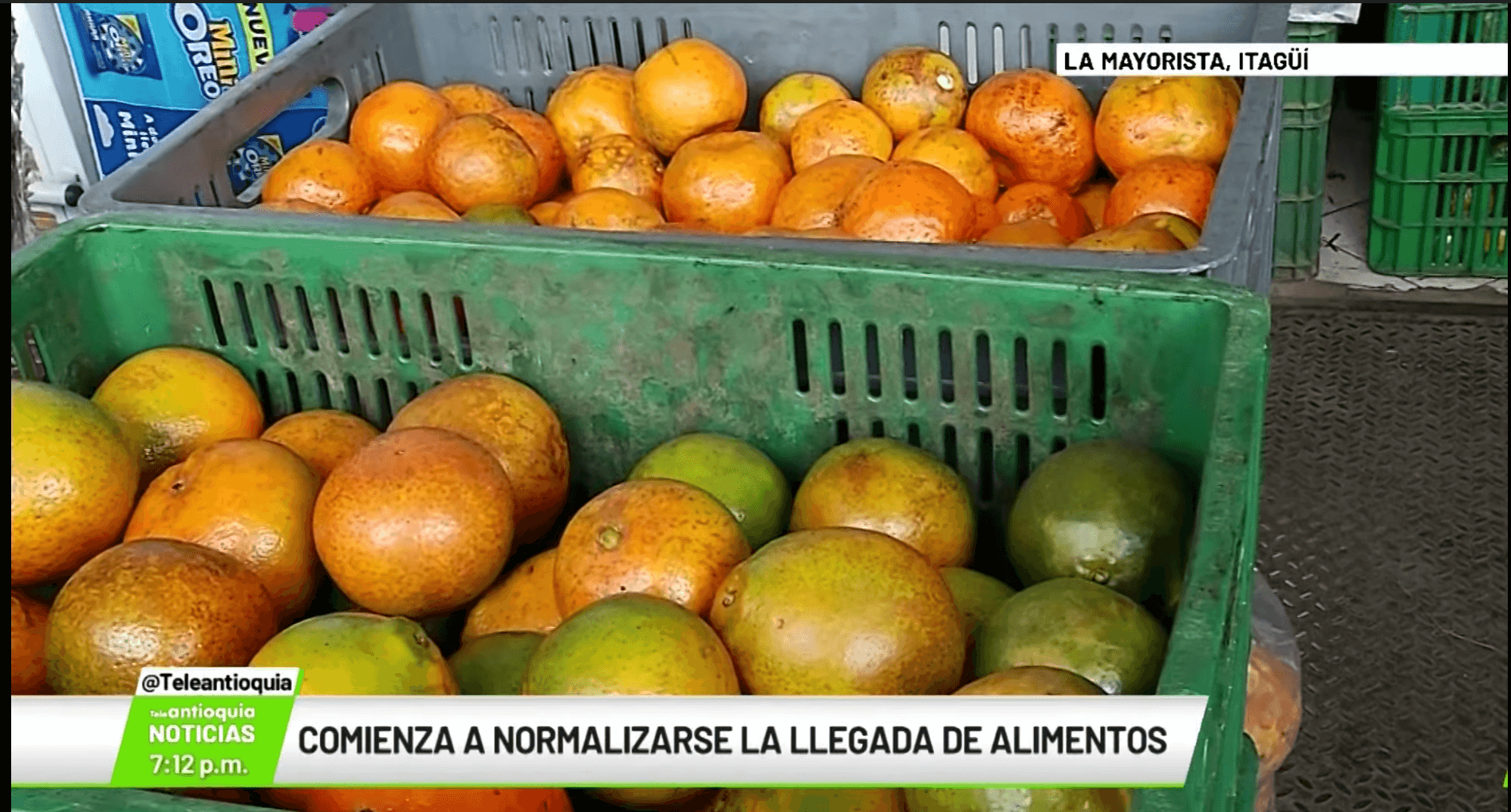 Comienza a normalizarse la llegada de alimentos