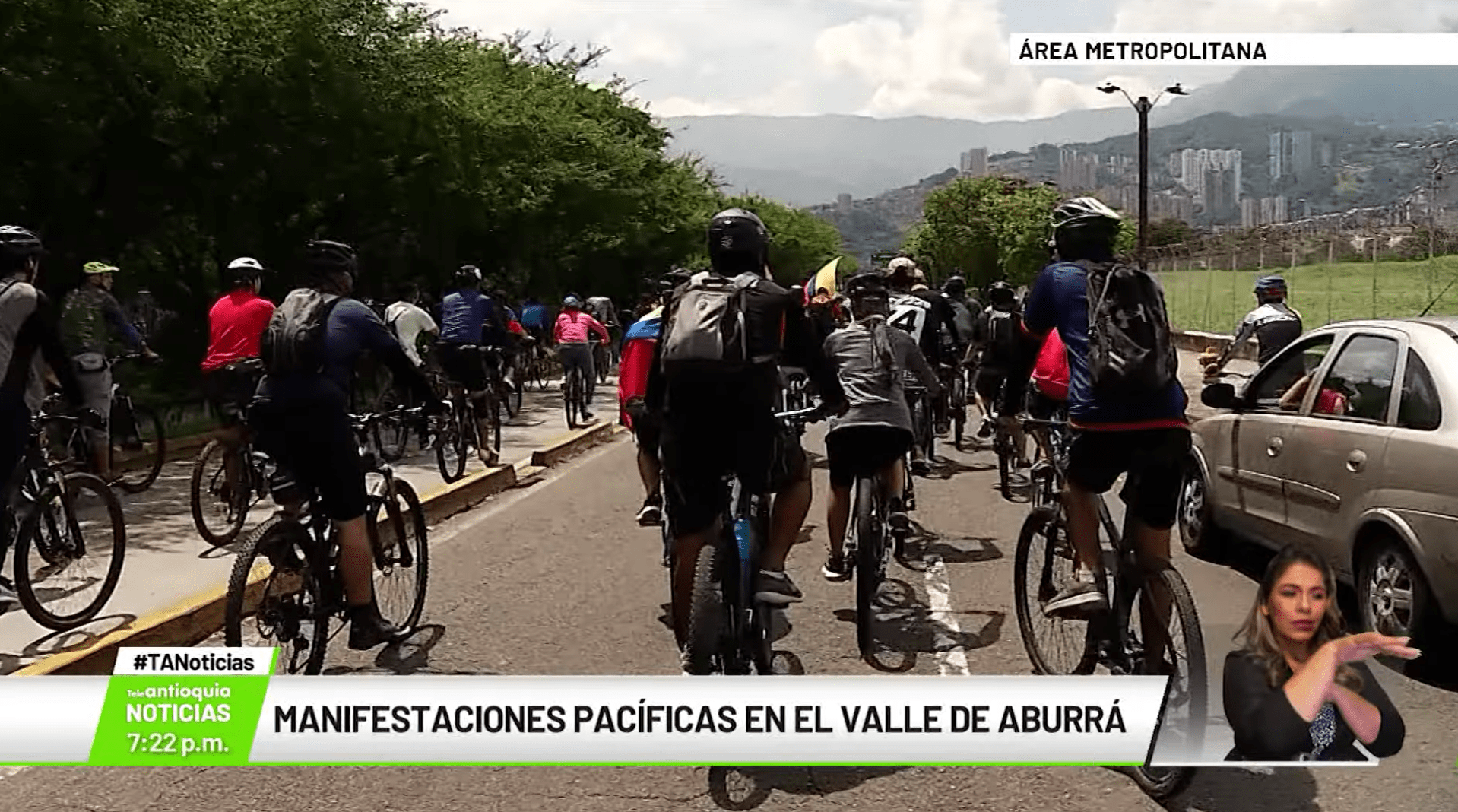 Manifestaciones pacíficas en el Valle de Aburrá