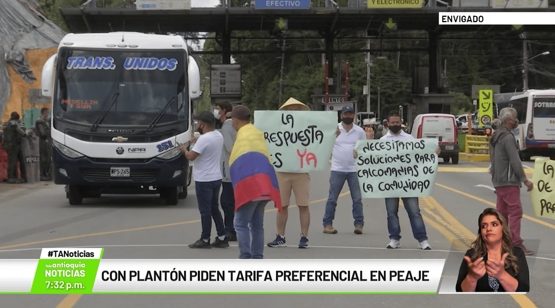 Con plantón piden tarifa preferencial en peaje