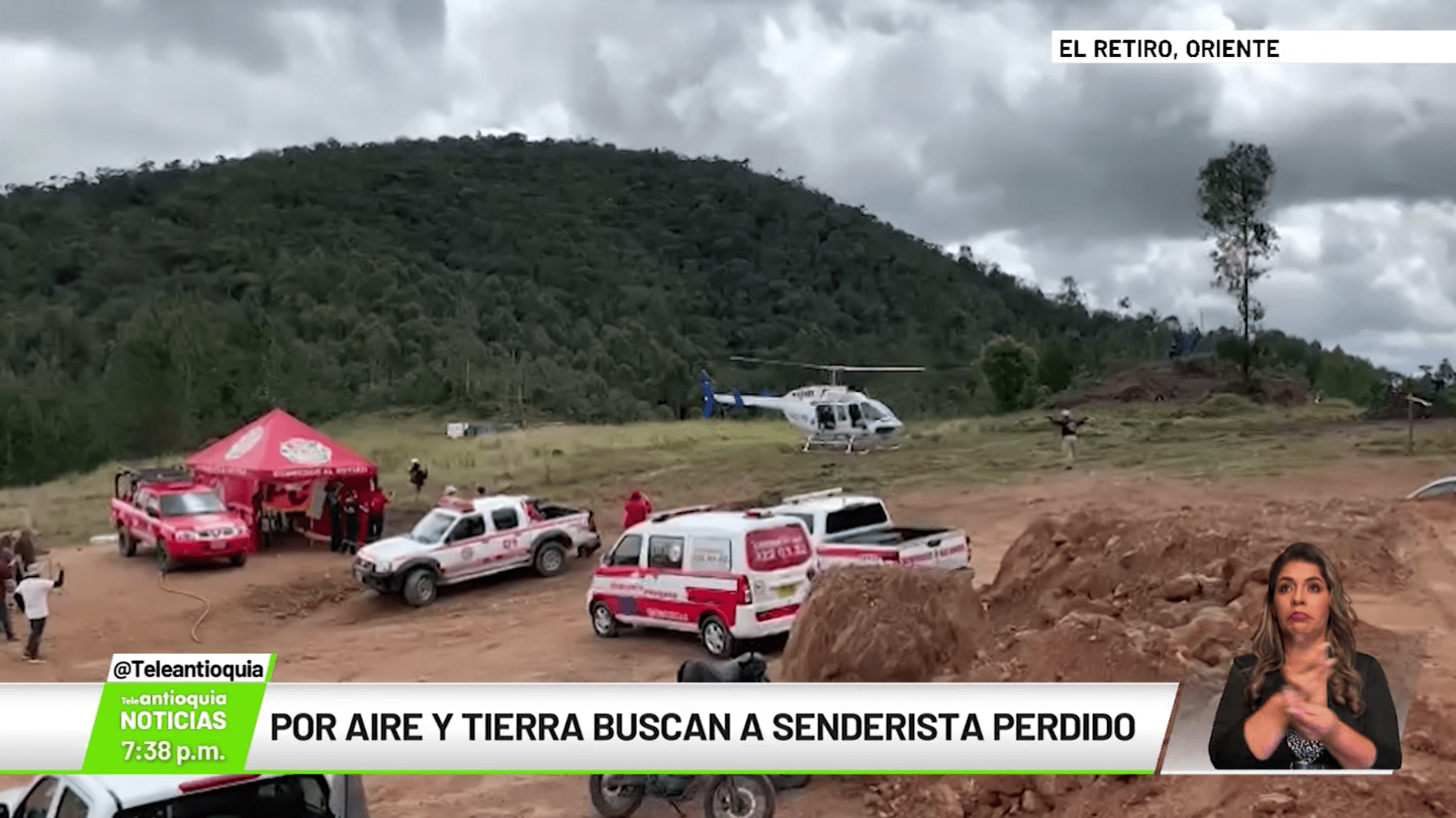 Por aire y tierra buscan a senderista perdido