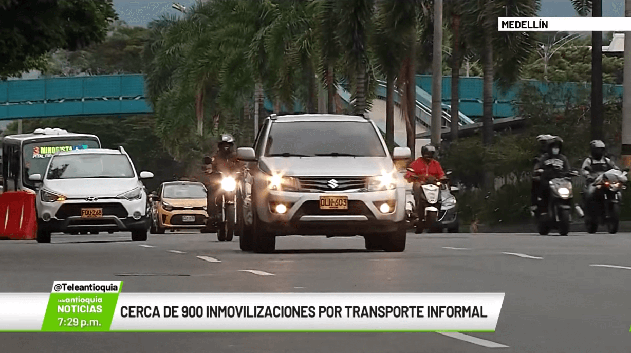 Cerca de 900 inmovilizaciones por transporte informal