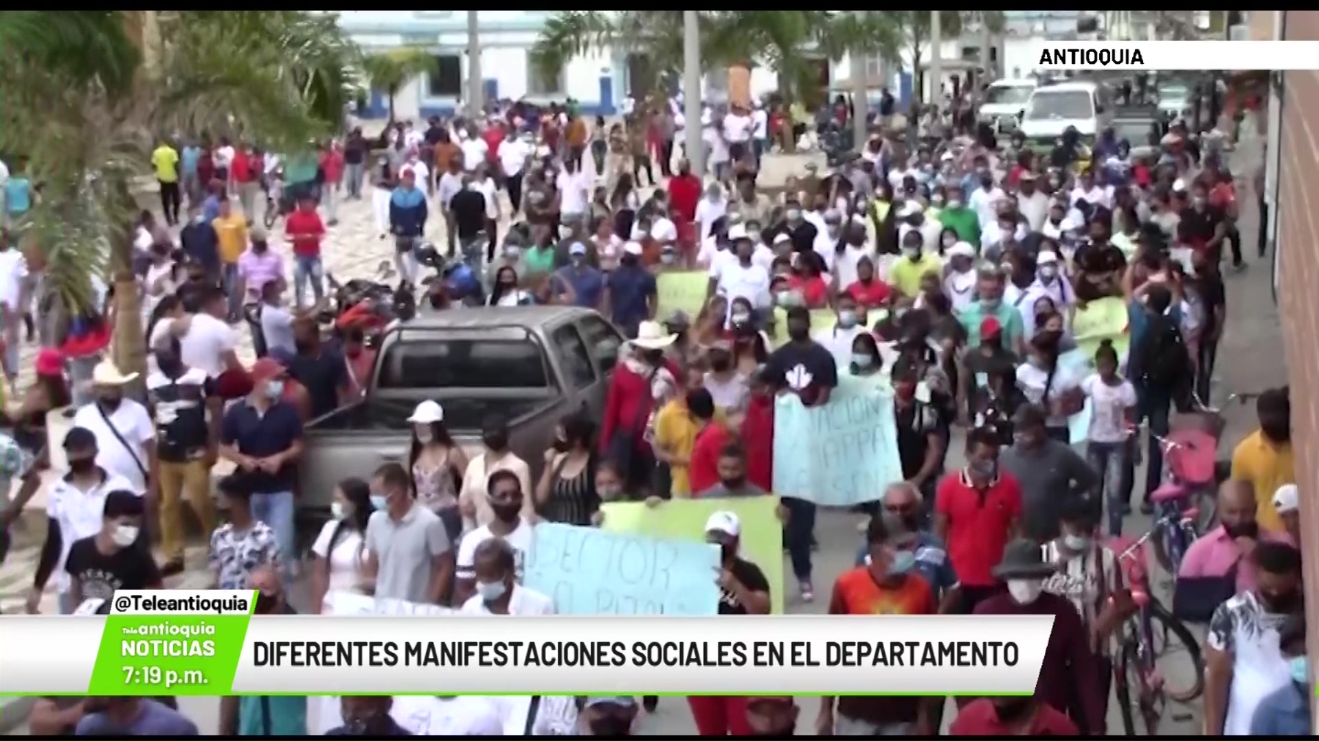 Diferentes manifestaciones sociales en el departamento