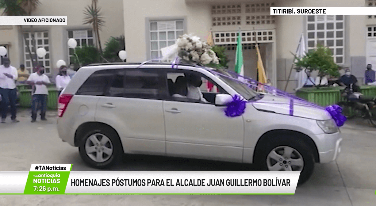 Homenajes póstumos para el alcalde Juan Guillermo Bolívar