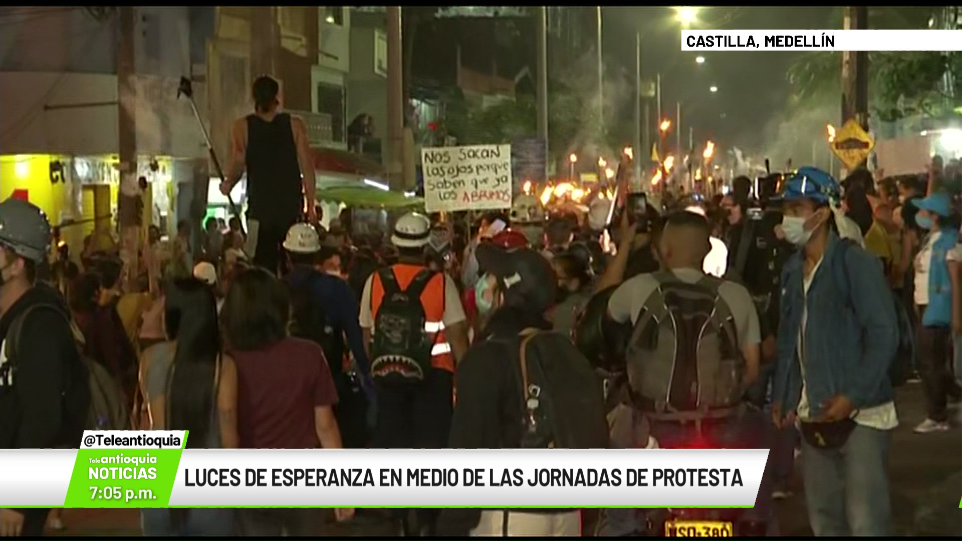 Marcha de antorchas esta noche, luces de esperanza