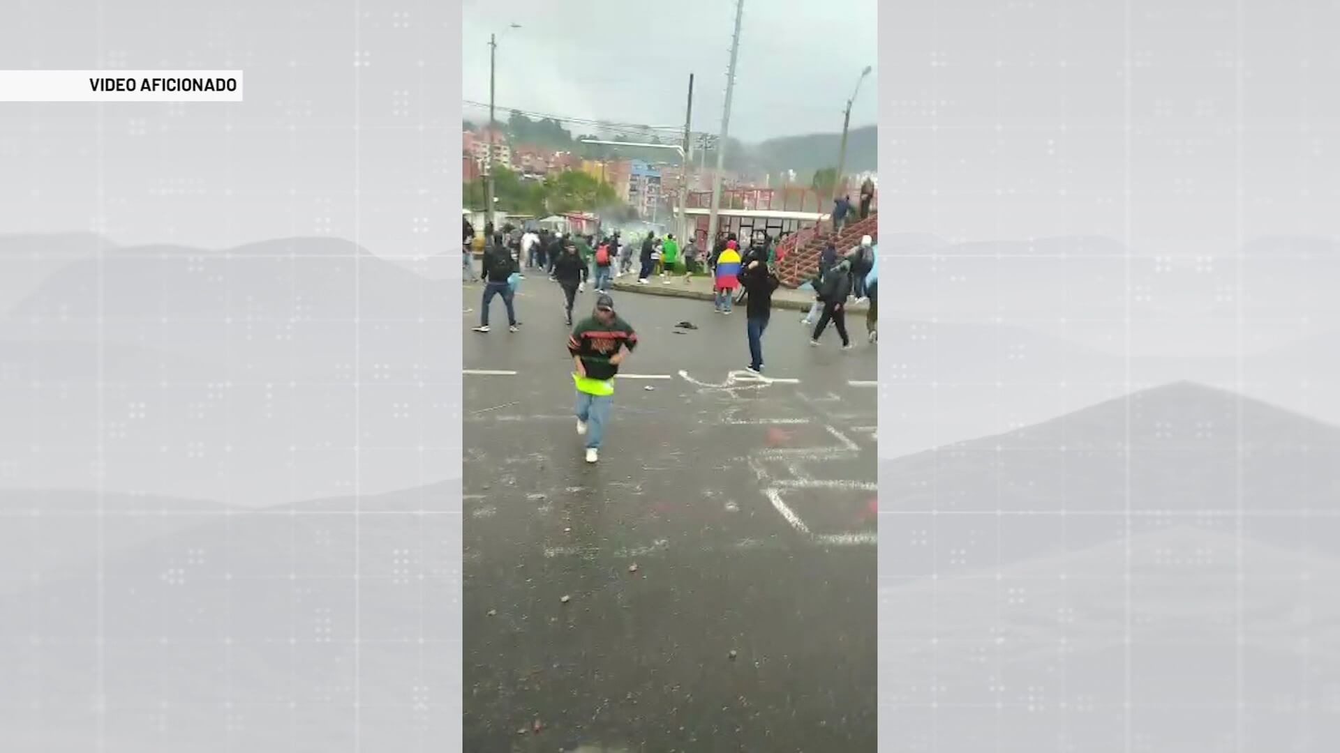 Ocho lesionados durante desbloqueo de la variante en Caldas