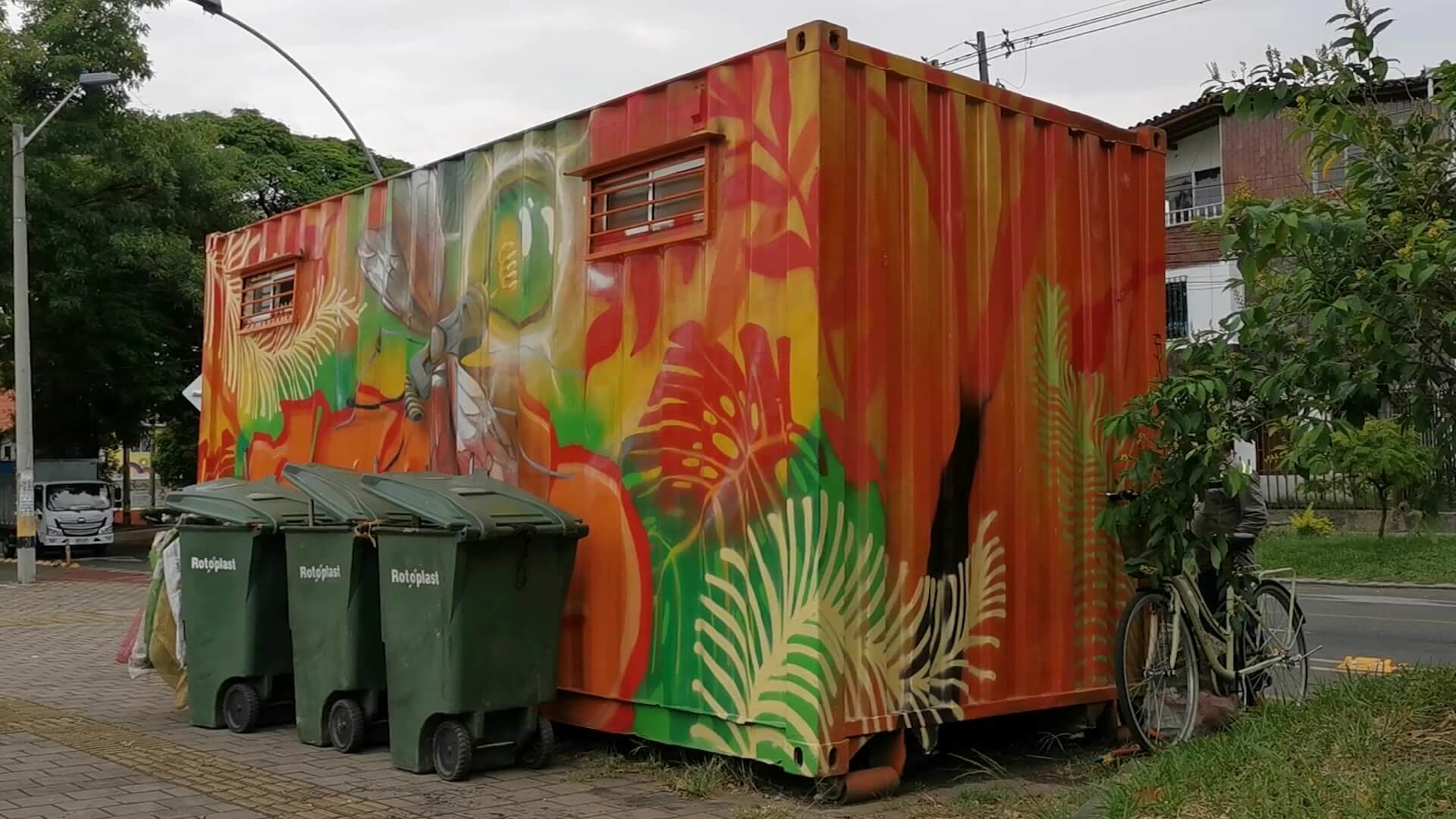 Puntos naranja para reciclar en Medellín