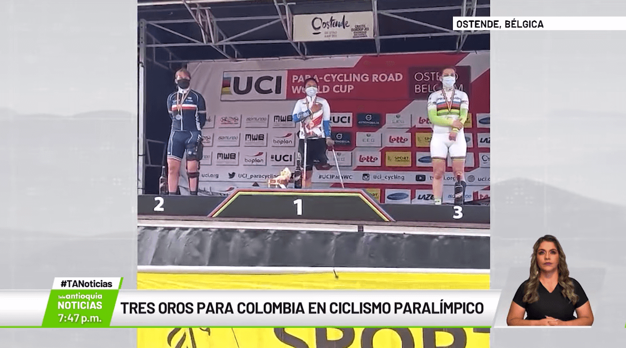 Tres oros para Colombia en ciclismo paralímpico