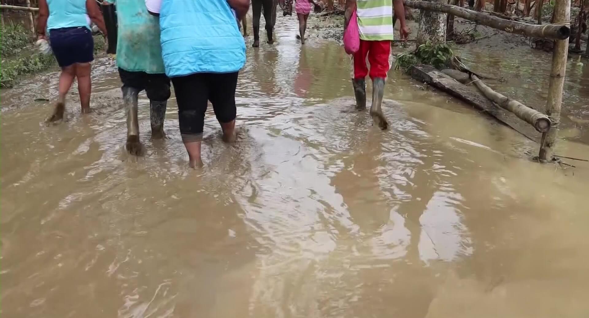 Zona rural de Turbo afectada por inundaciones