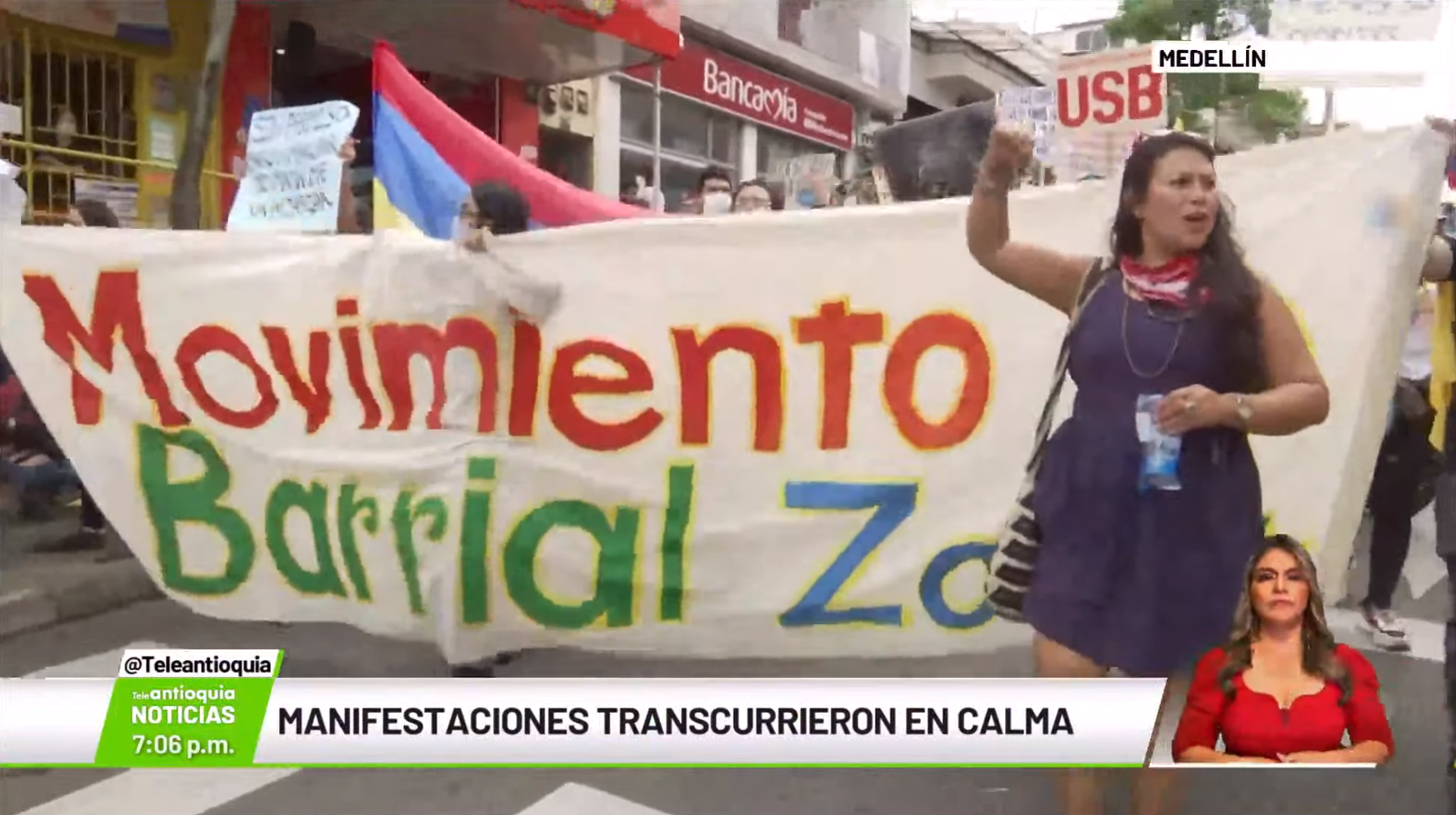 Manifestaciones transcurrieron en calma