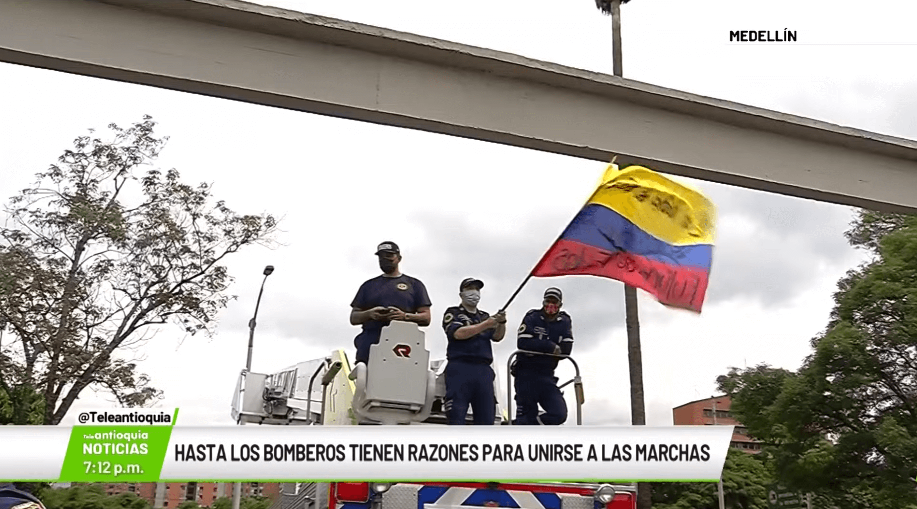 Hasta los bomberos tienen razones para unirse a las marchas