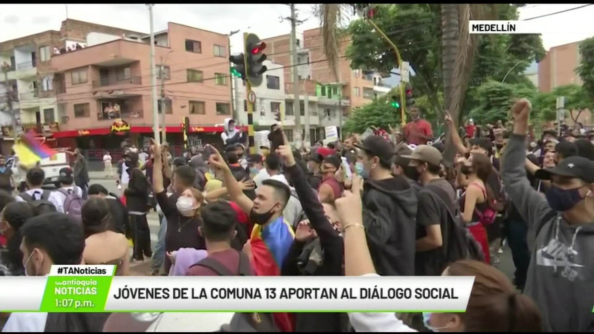 Jóvenes de la Comuna 13 aportan al diálogo social