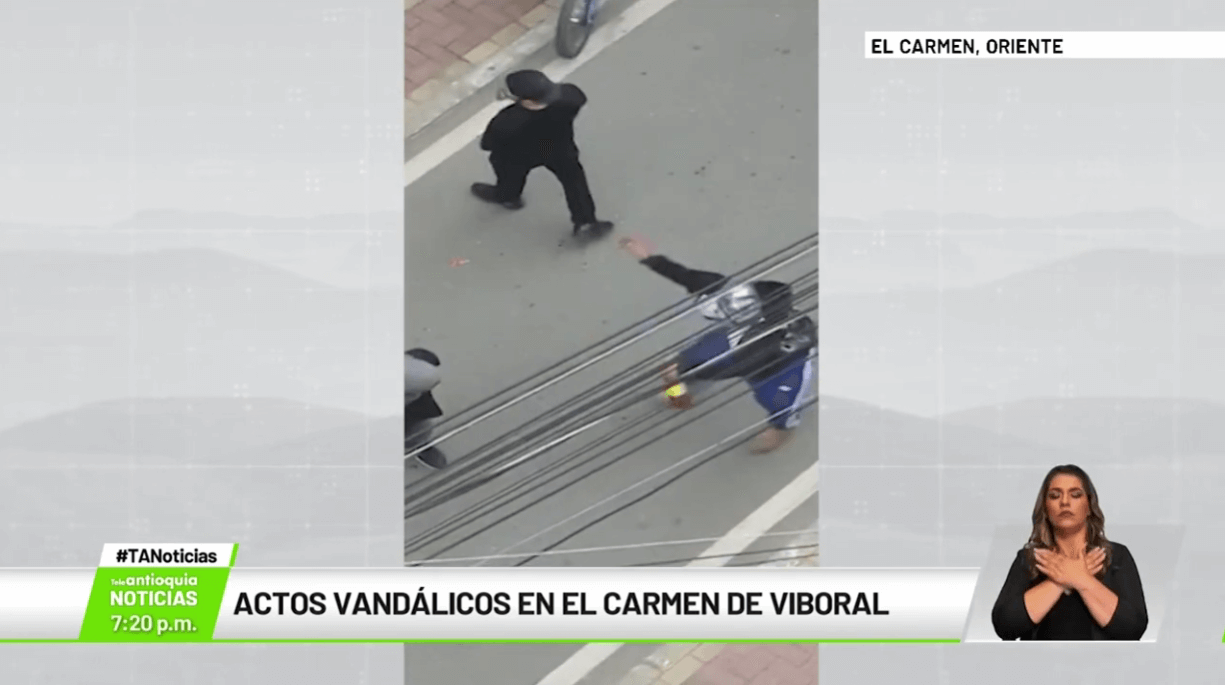Actos vandálicos en El Carmen de Viboral