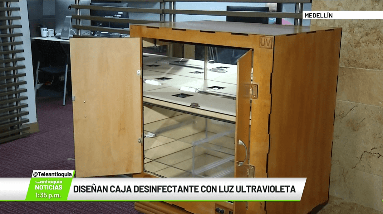 Diseñan caja desinfectante con luz ultravioleta