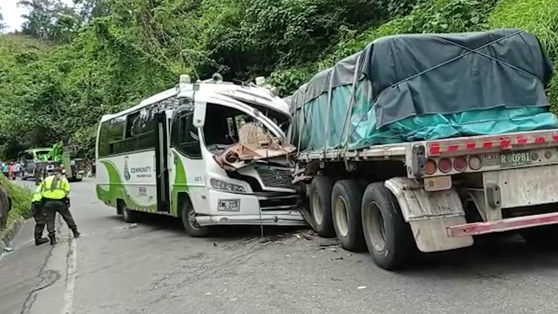 19 personas resultaron heridas en el accidente