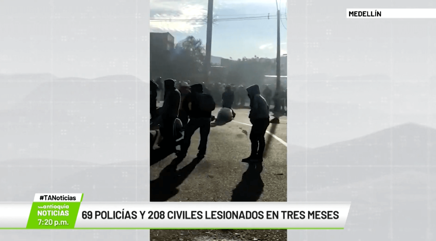 69 policías y 208 civiles lesionados en tres meses