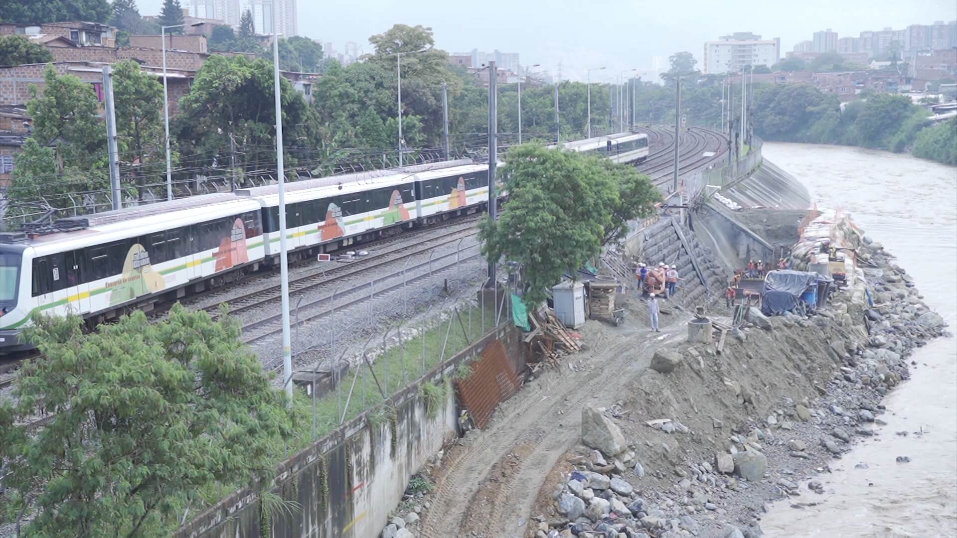 A las 7:00 p.m. deshabilitan tramo de la vía férrea del Metro