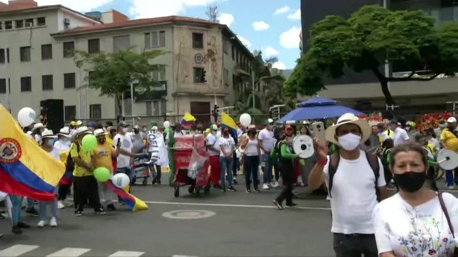 Concentración de 20 de julio en Centro de Medellín