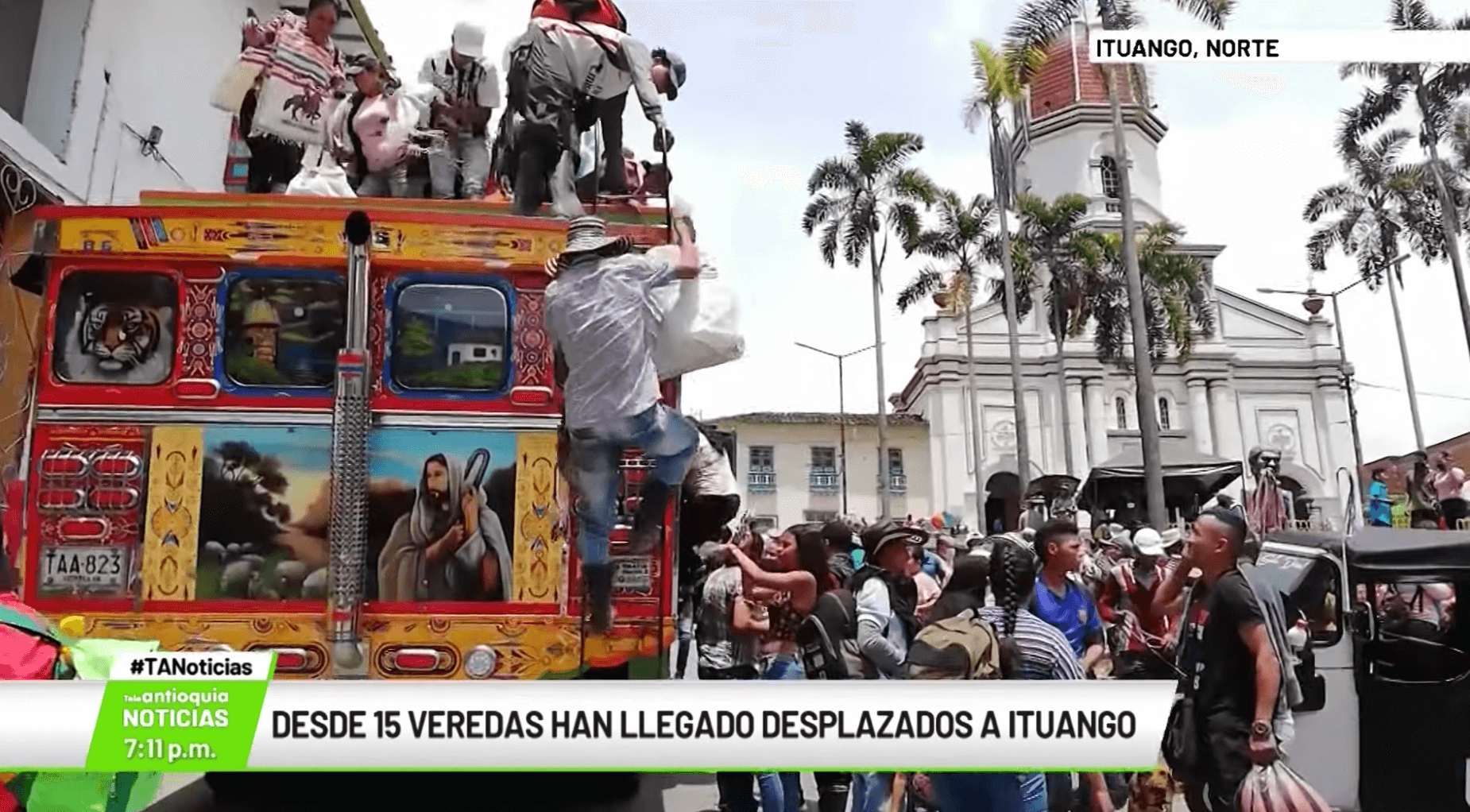 Desde 15 veredas han llegado desplazados a Ituango