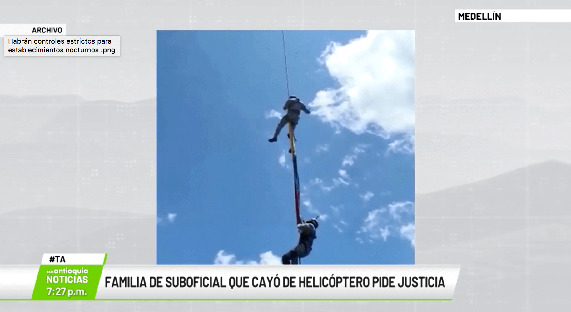 Familia de suboficial que cayó de helicóptero pide justicia