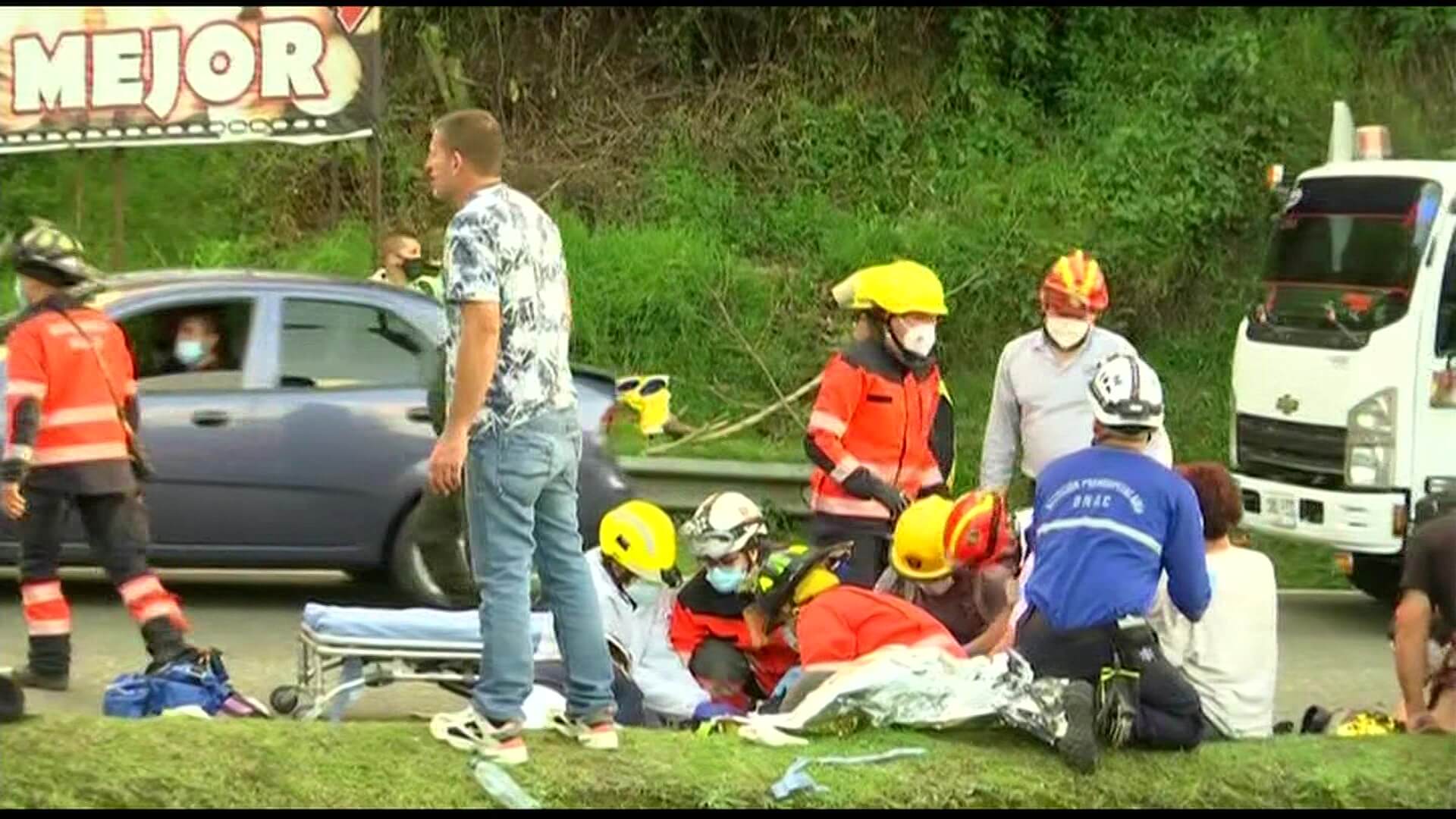 Grave accidente en el Alto de la Virgen, Guarne