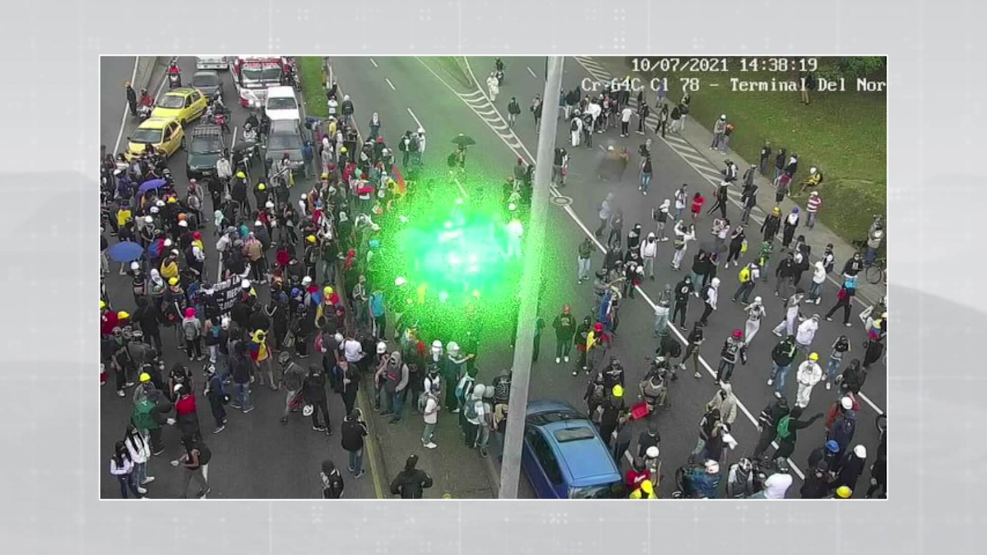 La marcha generó congestión vehicular en la zona Norte