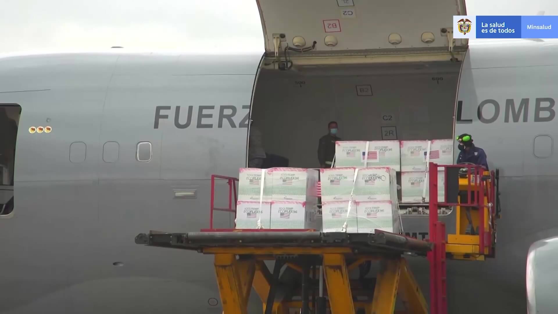 Llegaron 2,5 millones de dosis donadas por Estados Unidos