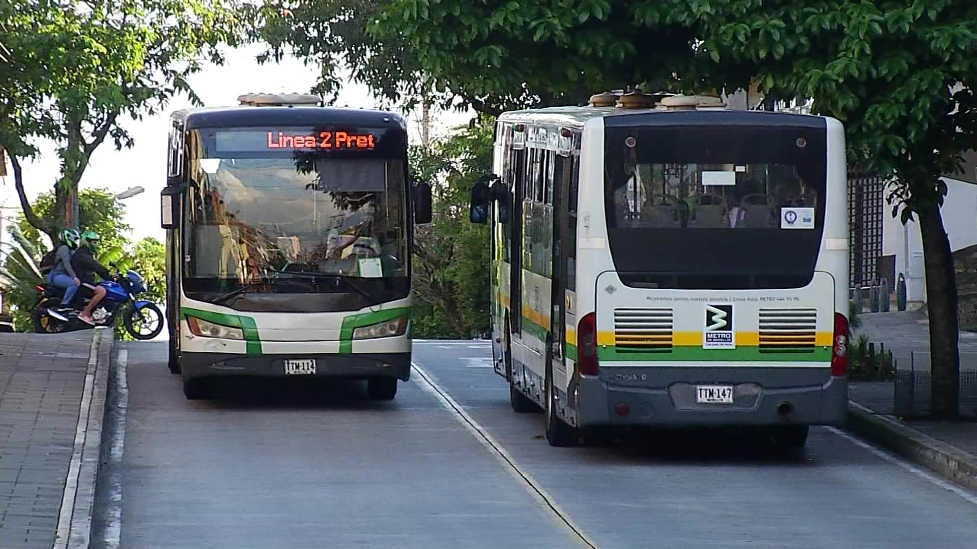 Vía de metroplús en Manrique: 68 accidentes en 2021