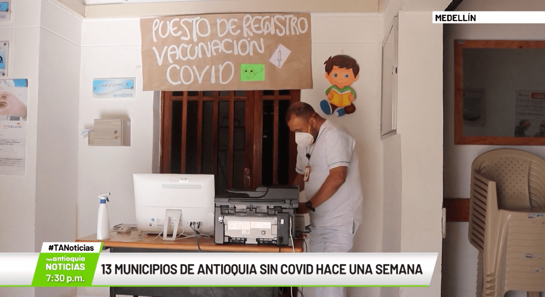 13 municipios de Antioquia sin Covid hace una semana