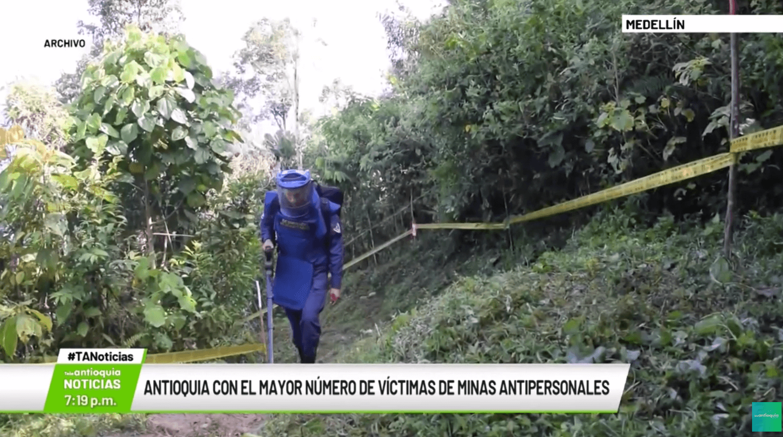 Antioquia con el mayor número de minas antipersonales