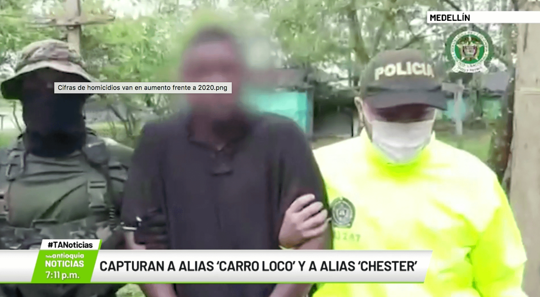 Capturan alias «carro loco» y alias «chester»