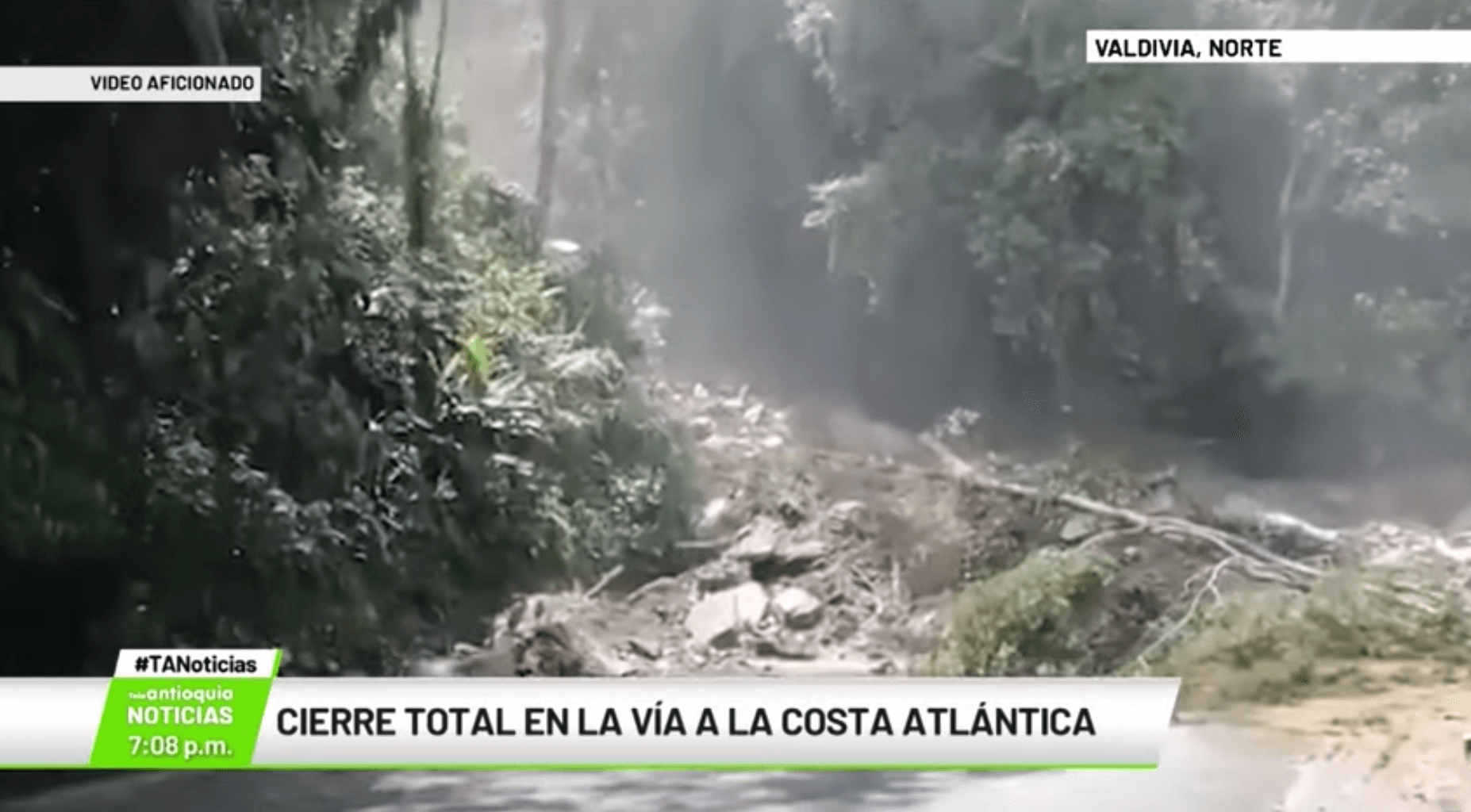 Cierre total en la vía a la Costa Atlántica