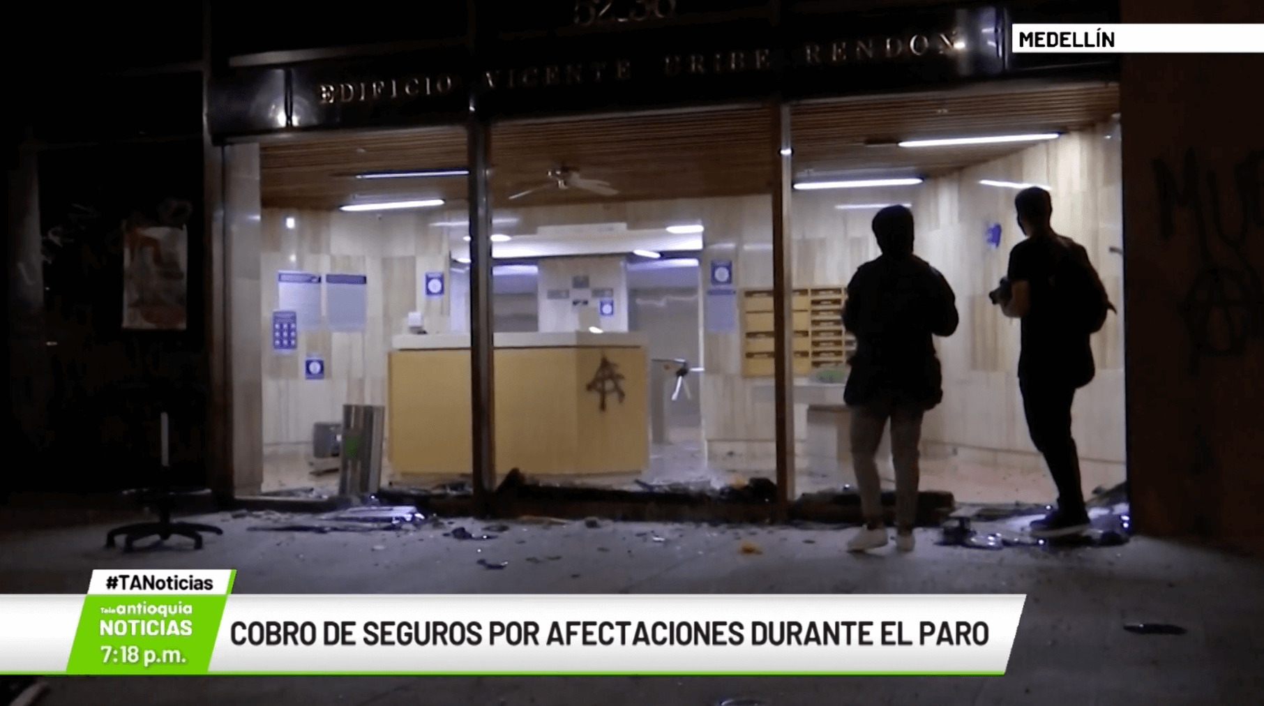 Cobro de seguros por afectaciones durante el paro