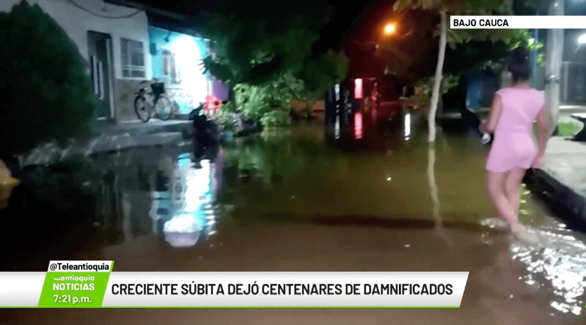 Creciente súbita dejó centenares de damnificados