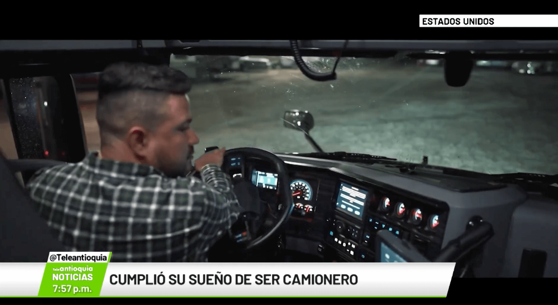 Cumplió su sueño de ser camionero