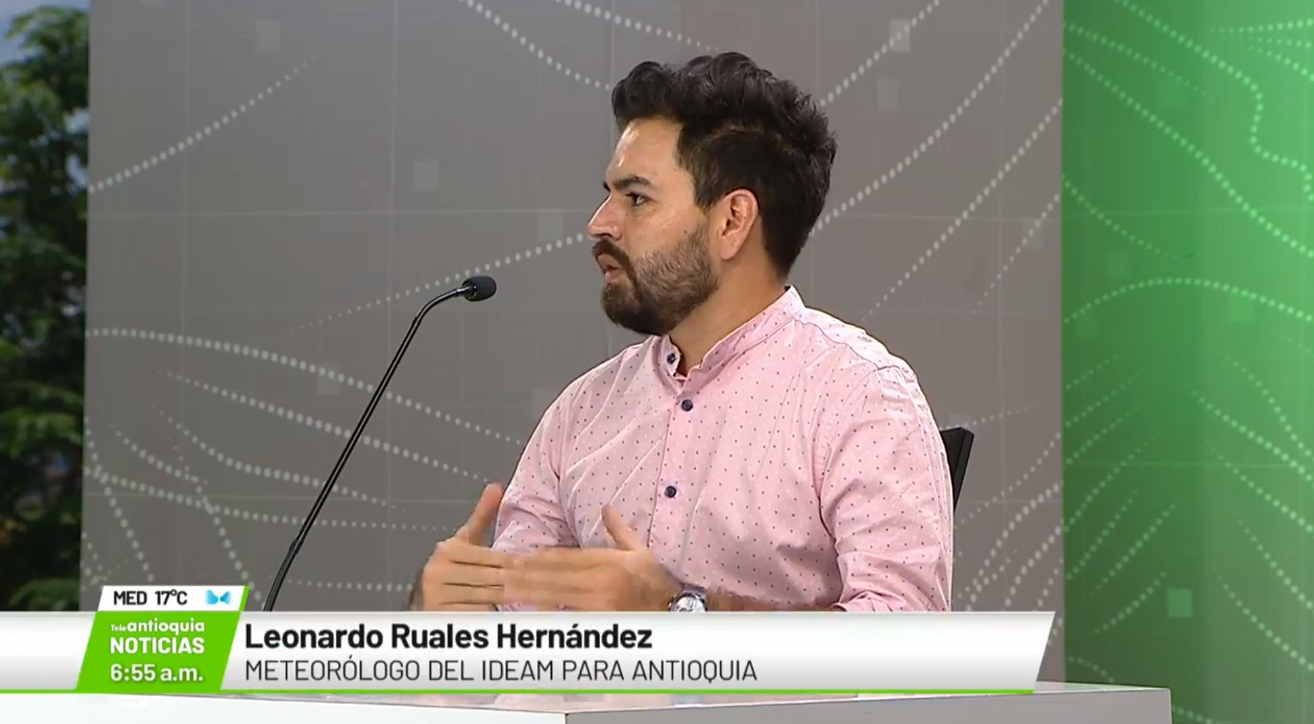 Entrevista Leonardo Ruales Hernández, meteorólogo del IDEAM para Antioquia