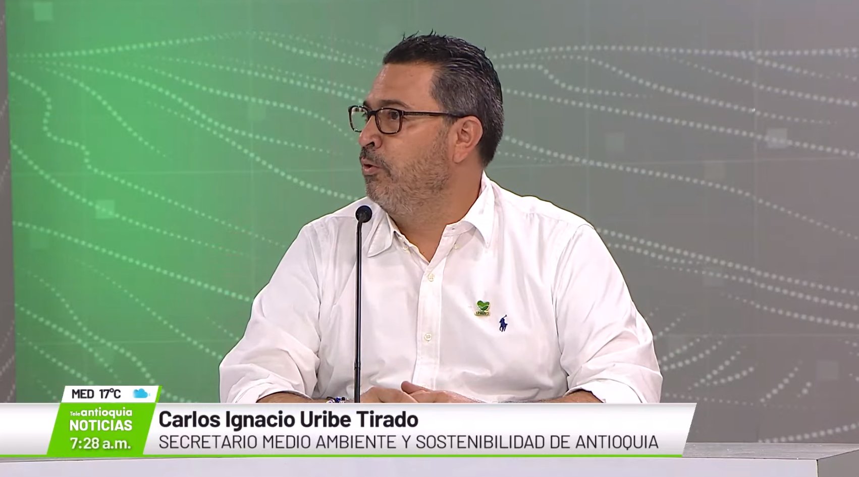 Carlos Ignacio Uribe Tirado, secretario de medio ambiente y sostenibilidad de Antioquia