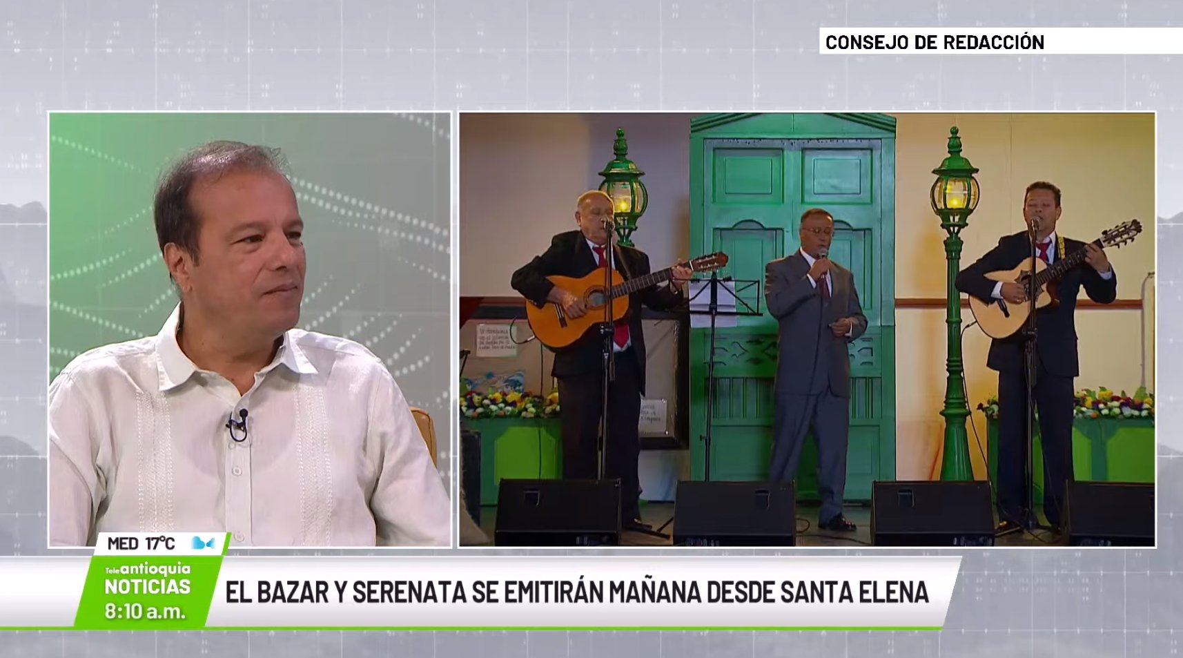 Juan Carlos Lezcano, presentador de Serenata