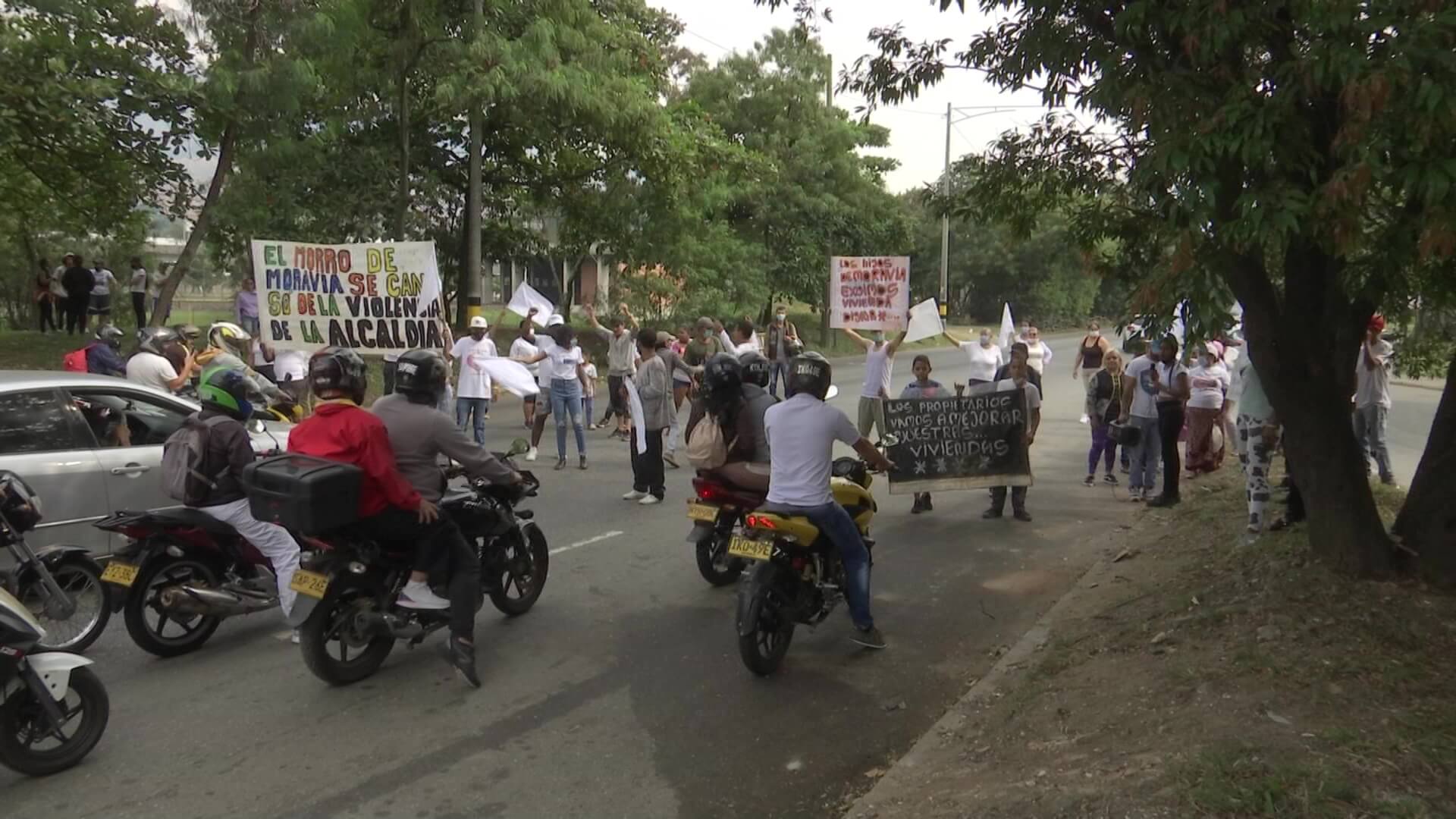 En el plantón también pidieron viviendas dignas