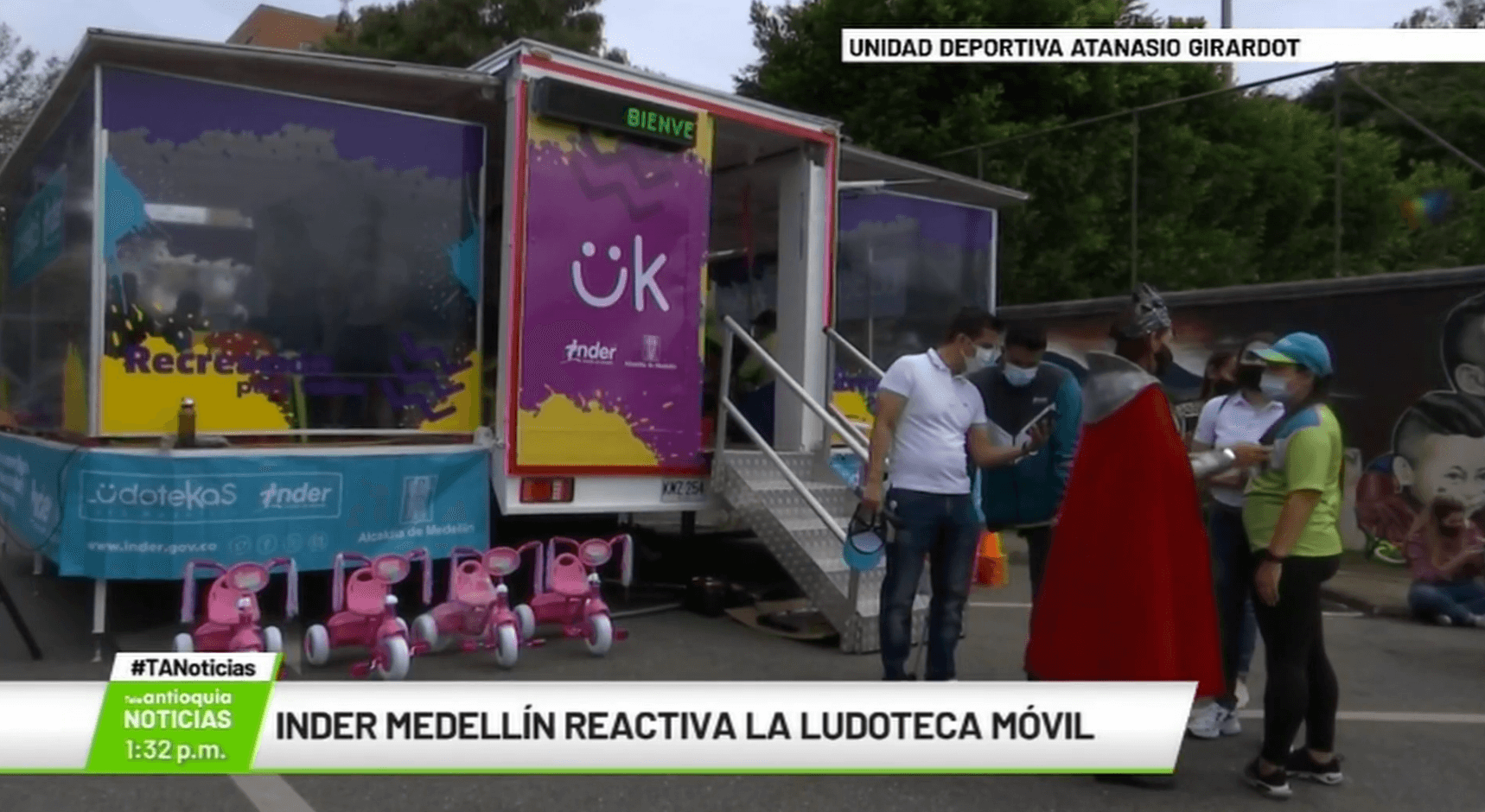 Inder Medellín reactiva la ludoteca móvil