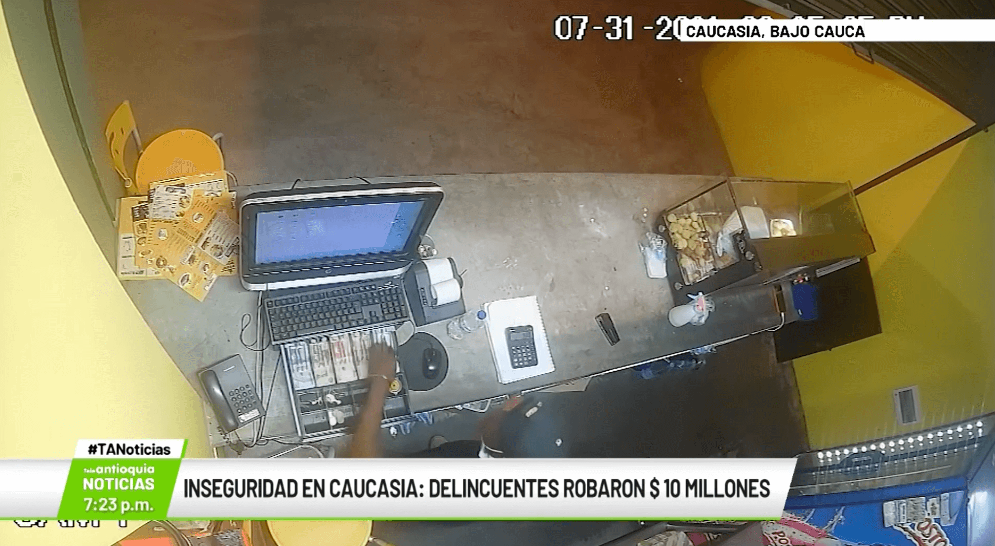 Inseguridad en Caucasia: delincuentes robaron $10 millones